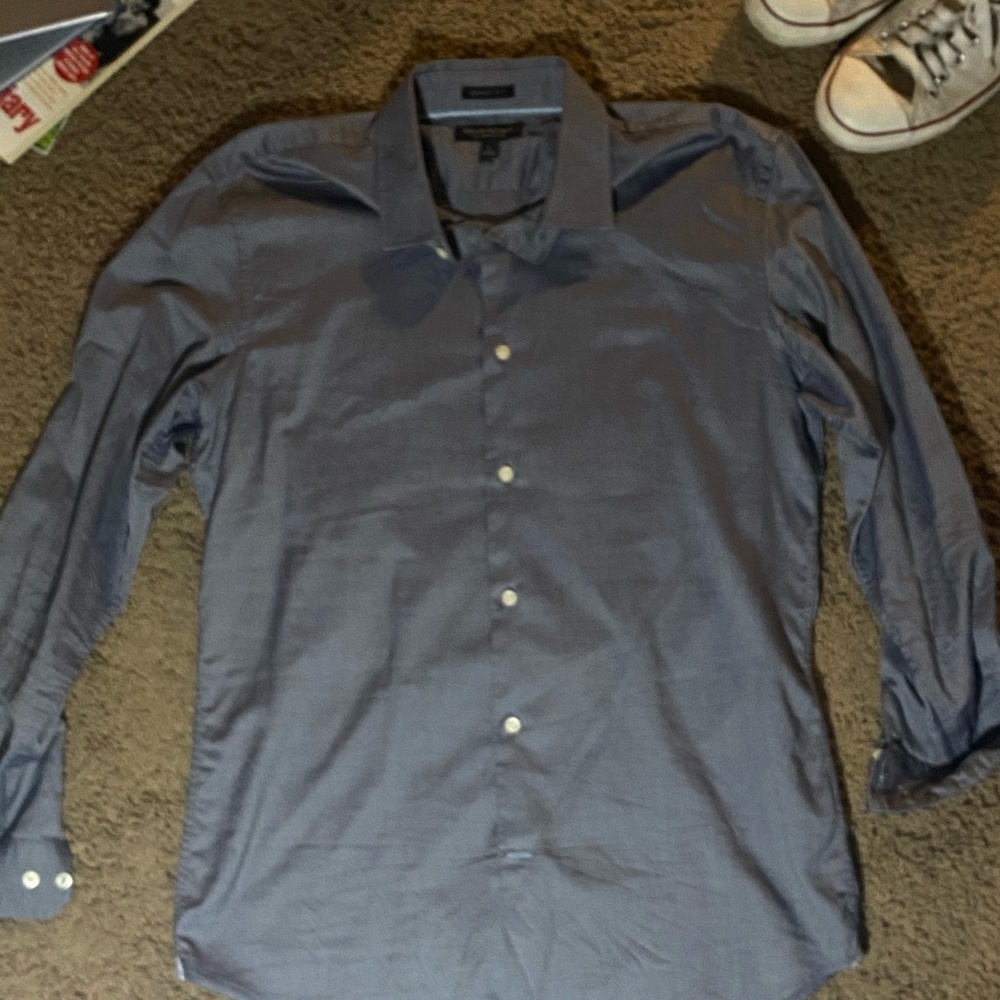 Banana republic slim fit grey shirt